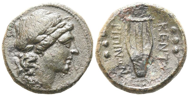 Sicily, Kentoripai, C. 2nd Century Bc. Æ Hemilitron (22 MM, 8.24 G).