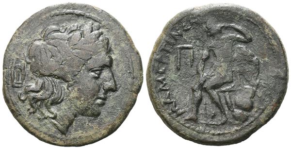 Sicily, Messana, The Mamertinoi, 211-208 BC. Æ Pentonkion (26 mm, 9.40 g).