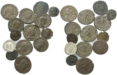 Lot Of 14 Roman Æ And Ar Coins To Be Catalogued. Lot Sold As Is, No Returns.