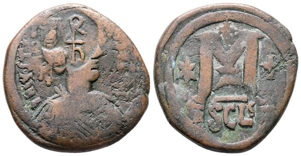 Heraclius (610-641). Æ 40 Nummi (29mm, 16.59g).