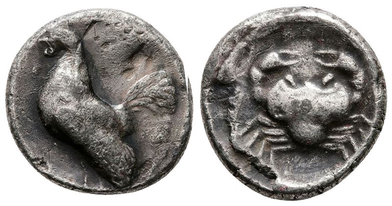 Sicily, Himera, C. 483-472 Bc. Replica Of Ar Didrachm (19mm, 5.16g).