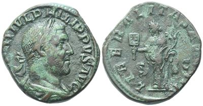 Philip i (244-249), Sestertius, Rome, 244; Æ (17,88 G; 28,4 MM; 12 H)