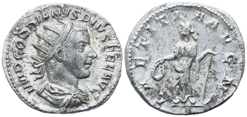 Gordian III (238-244), Denarius, Rome, 240; Ar (4,62 G; 21,5 MM; 6 H)