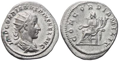 Gordian III (238-244), Antoninianus, Rome, 240; Ar (4,15 G; 21,7 MM; 6 H)