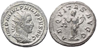 Philip II (247-249), Antoninianus, Antiochia, 247; Ar (3,92 G; 22 MM; 12 H)