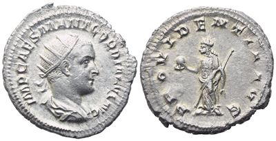 Gordian III (238-244), Antoninianus, Rome, 238-239; Ar (4,75 G; 23 MM; 4 H)