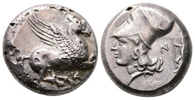 Akarnania, Anaktorion, C. 350-300 Bc. Replica Of Ar Stater (19mm, 10.07g).