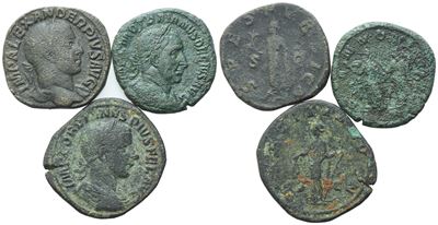 Lot Of 3 Roman Æ Coins To Be Catalogued. Lot To Be Sold As Is, No Returns.