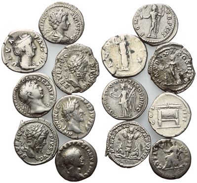 Lot Of 7 Roman Ar Coins To Be Catalogued. Lot To Be Sold As Is, No Returns.