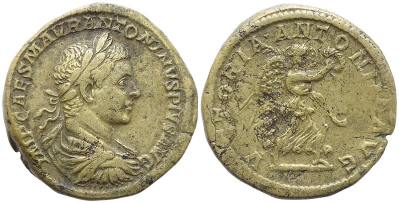 IMP CAES M AVR ANTONINVS PIVS AVG (Elagabalus), Sestertius, Roma, 219–220 d.C., bronzo (Æ)