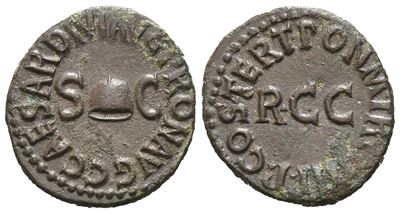 Gaius (37-41), Quadrans, Rome, 39-40; Æ (2,82 G; 17,1 MM; 6 H)