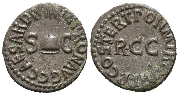 Gaius (37-41), Quadrans, Rome, 39-40; Æ (2,82 g; 17,1 mm; 6 h)