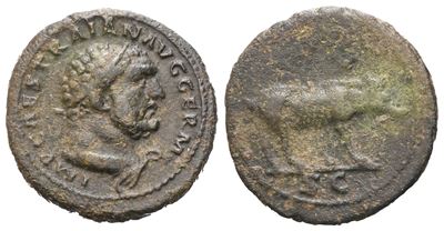 Trajan (98-117), Quadrans, Rome, 112-114; Æ (2,54 G; 16,2 MM; 6 H)