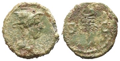 Anonymous, Quadrans, Rome, Time Of Domitian To Antoninus Pius; Æ (2,16 G; 13,5 MM; 6 H)