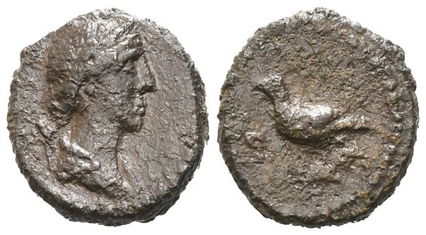 Anonymous, Quadrans, Time of Domitian to Antoninus Pius; Æ (2,33 g; 14 mm; 12 h)
