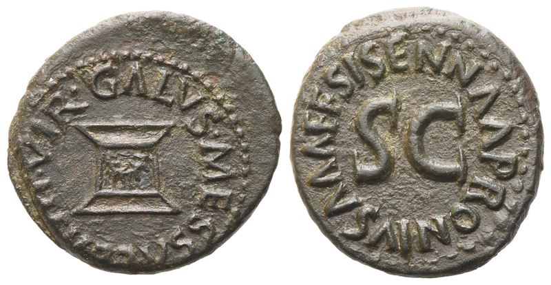 Augustus (27 Bc-14 Ad), Quadrans, Rome, 5 Bc; Æ (3,24 G; 17,5 MM; 10 H)
