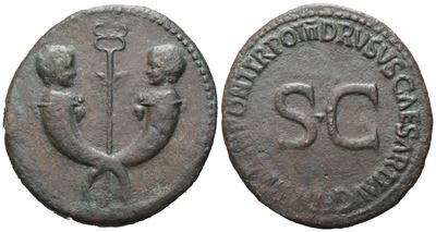Tiberius & Germanicus Gemellus (19-37/8 And 19-23/4), Sestertius Struck Under Tiberius, Rome, 22-...