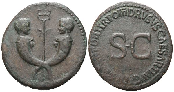 Tiberius & Germanicus Gemellus (19-37/8 and 19-23/4), Sestertius struck under Tiberius, Rome, 22-23; Æ (26,69 g; 34,7 mm; 11 h)
