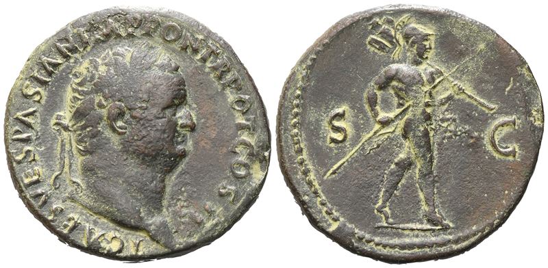 Titus Caesar (69-79), Sestertius, Rome, 72; Æ (26,60 G; 32,5 MM; 6 H)