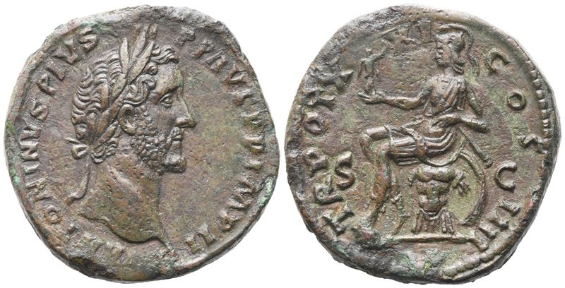 Antoninus Pius (138-161), Sestrtius, Rome, 157-158; Æ (26,32 G; 32,3 MM; 6 H)