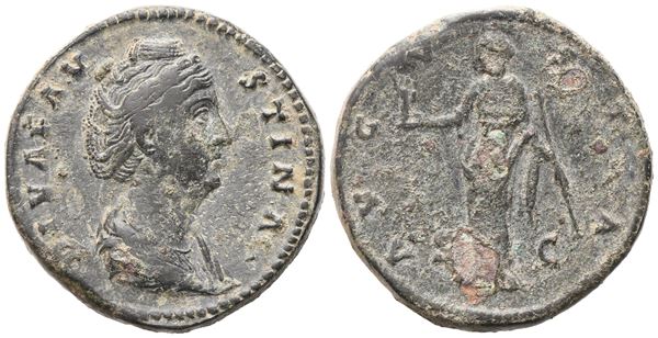 Diva Faustina I (died 141), Sestertius, Rome, after 141; Æ (29,25 g; 32 mm; 6 h)