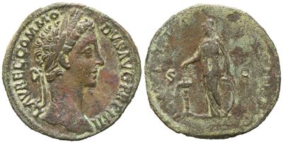 Commodus (177-192), Sestertius, Rome, 179; Æ (20,04 G; 31,7 MM; 5 H)