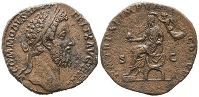 Commodus (177-192), Sestertius, Rome, 186; Æ (22,85 G; 30,7 MM; 12 H)