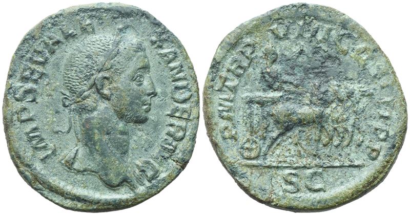 Severus Alexander (222-235), Sestertius, Rome, 229; Æ (18,44 G; 30,3 MM; 1 H)
