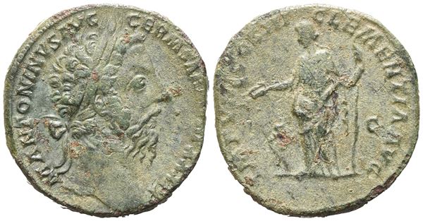  Marcus Aurelius (161-180), Sestertius, Rome, 176; Æ (21,05 g; 29,5 mm; 12 h)