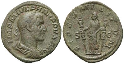 Philip i (244-249), Sestertius, Rome, 244; Æ (23,51 G; 30,8 MM; 12 H)