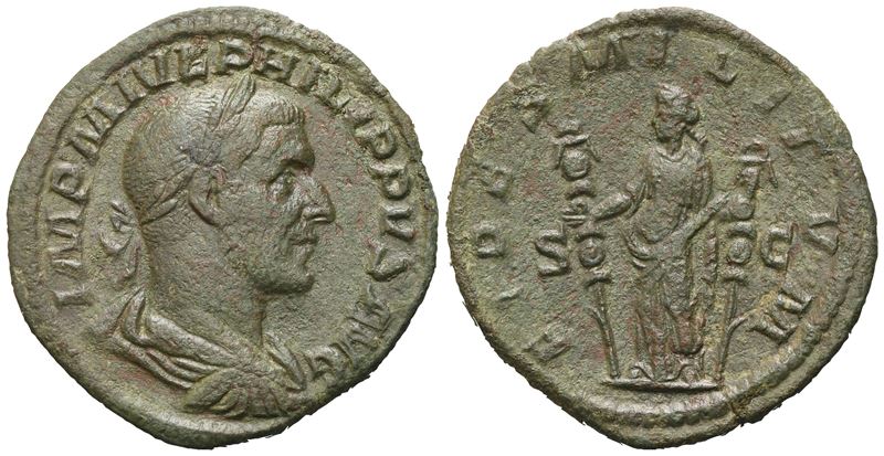 Philip i (244-249), Sestertius, Rome, 244; Æ (23,51 G; 30,8 MM; 12 H)