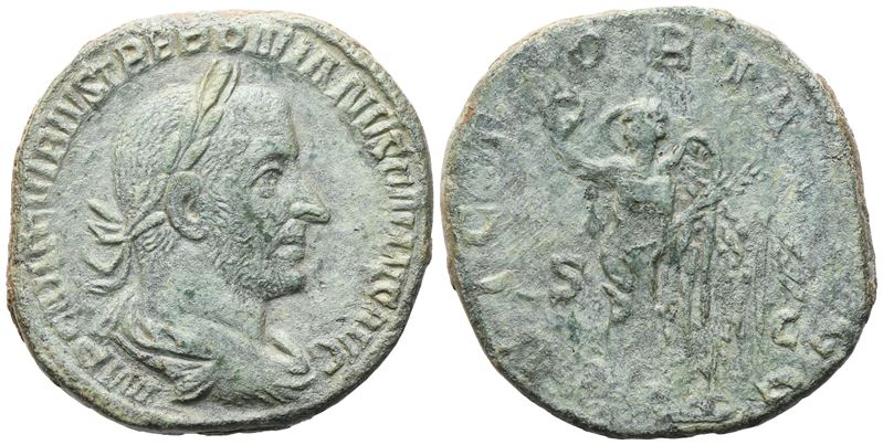 Trebonianus Gallus (251–253), Sesterzio in bronzo (Æ), Roma