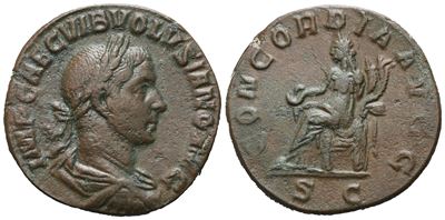 Volusian (251-253), Sestertius, Rome, 251-252; Æ (14,38 G; 27,8 MM; 12 H)
