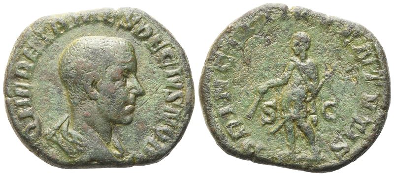 Herennius Etruscus Caesar (249-251), Sestertius, Rome, 250-251; Æ (15,94 G; 28,6 MM; 12 H)