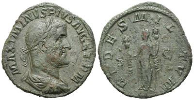 Maximinus i (235-238), Sestertius, Rome, 236-237; Æ (17,45 G; 30,7 MM; 12 H)