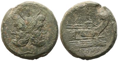 Anonymous, As, After 211 Bc; Æ (36,29 G; 32,7 MM; 12 H)