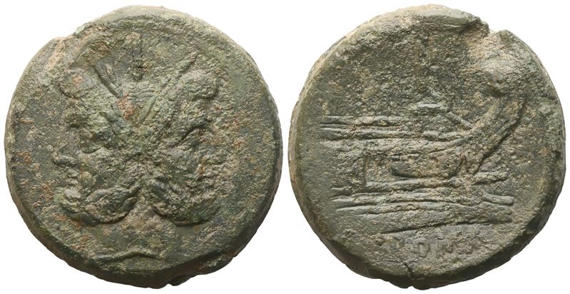 Anonymous, As, After 211 Bc; Æ (36,29 G; 32,7 MM; 12 H)