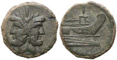 Anonymous, As, After 211 Bc; Æ (34,08 G; 34,1 MM; 9 H)