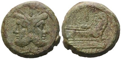 Anonymous, As, After 211 Bc; Æ (40,13 G; 33 MM; 12 H)