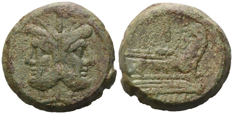 Anonymous, As, After 211 Bc; Æ (40,13 G; 33 MM; 12 H)