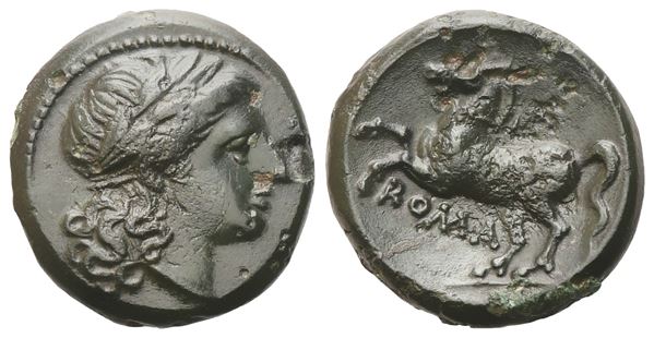 Anonymous, Litra, c. 235 BC; Æ (3,20 g; 15,5 mm; 8 h)