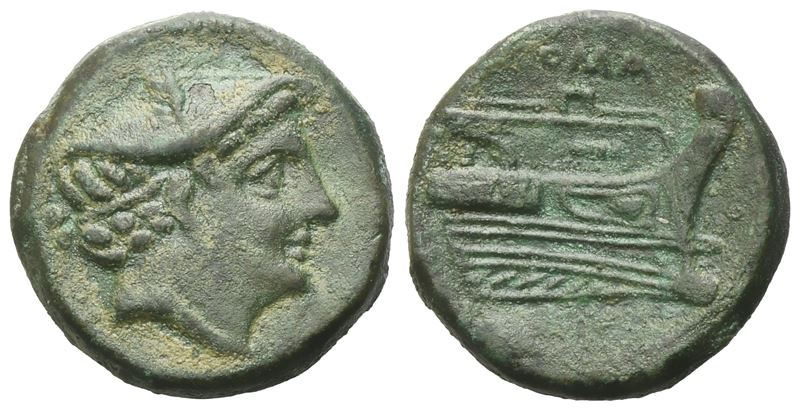 Anonymous, Semuncia, 217-215 BC; Æ (5,63 g; 18,6 mm; 11 h)