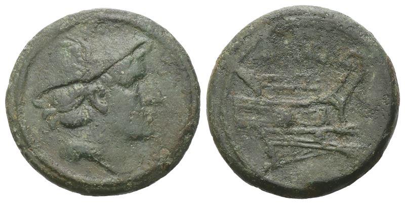Anonymous, Semuncia, 217-215 Bc; Æ (4,15 G; 17,8 MM; 7 H)