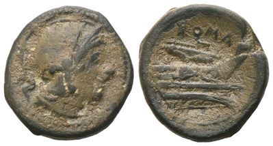 Anonymous, Uncia, C. 200 Bc; Æ (3,55 G; 16,6 MM; 6 H)