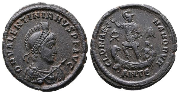 Valentinian II (375-392). Æ (24mm, 5.77g).  - Auction Greek, Roman and Byzantine Coins	 - Bertolami Fine Art - Prague