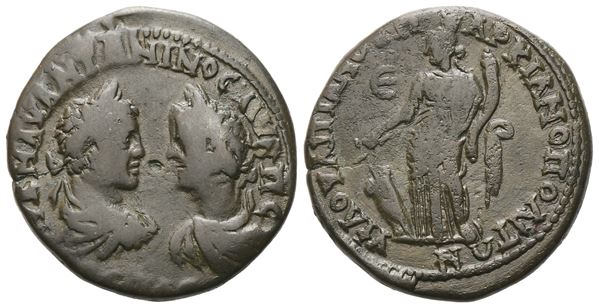 Caracalla with Geta (198-217). Moesia Inferior, Marcianopolis. Æ Pentassarion.