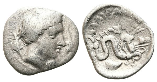 Campania, Allifae, c. 325-275 BC. AR Obol (11 mm, 0.66 g).  - Auction GREEK & ROMAN PROVINCIAL COINS AND NUMISMATIC LITERATURE Including a wide selection of Alexandrian Coins from the Dattari Collection - Bertolami Fine Art - Prague