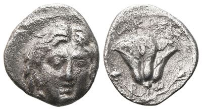 Islands Of Caria, Rhodes, C. 205-190 Bc. Ar Hemidrachm (11 MM, 1.27 G).