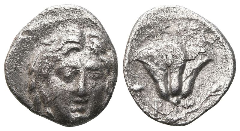 Islands Of Caria, Rhodes, C. 205-190 Bc. Ar Hemidrachm (11 MM, 1.27 G).