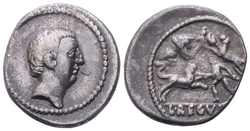 L. Livineius Regulus, Denarius, 42 Bc; Ar (2,82 G; 19,4 MM; 11 H)
